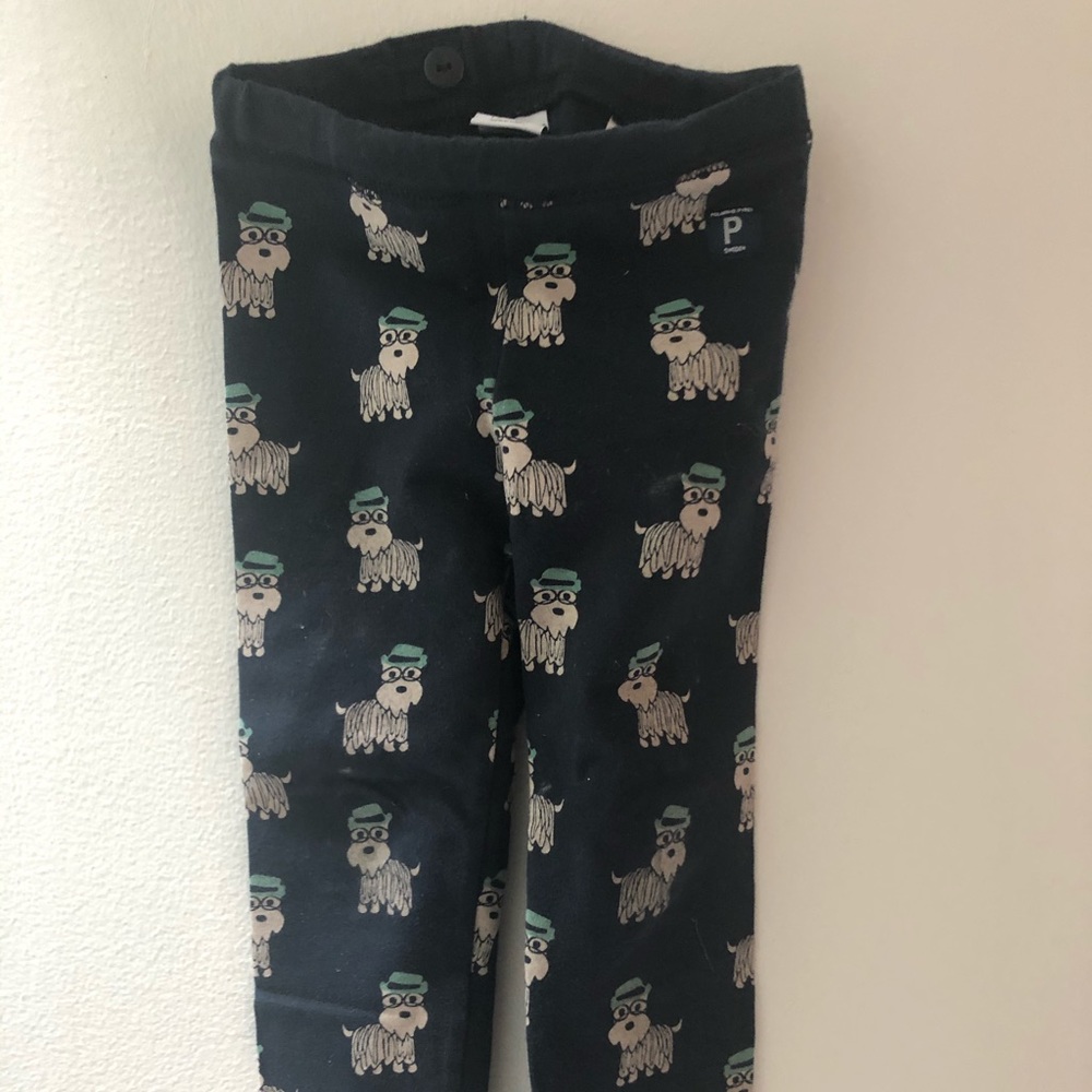 Polarn O. Pyret navy blue leggings.